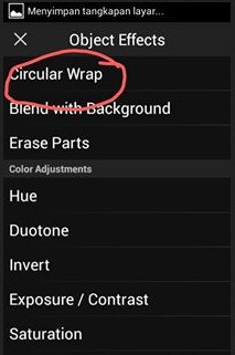 Tutorial Cara Membuat Teks Tulisan Melengkung - Circular Wrap Text Android dengan PicSay Pro Lengkap